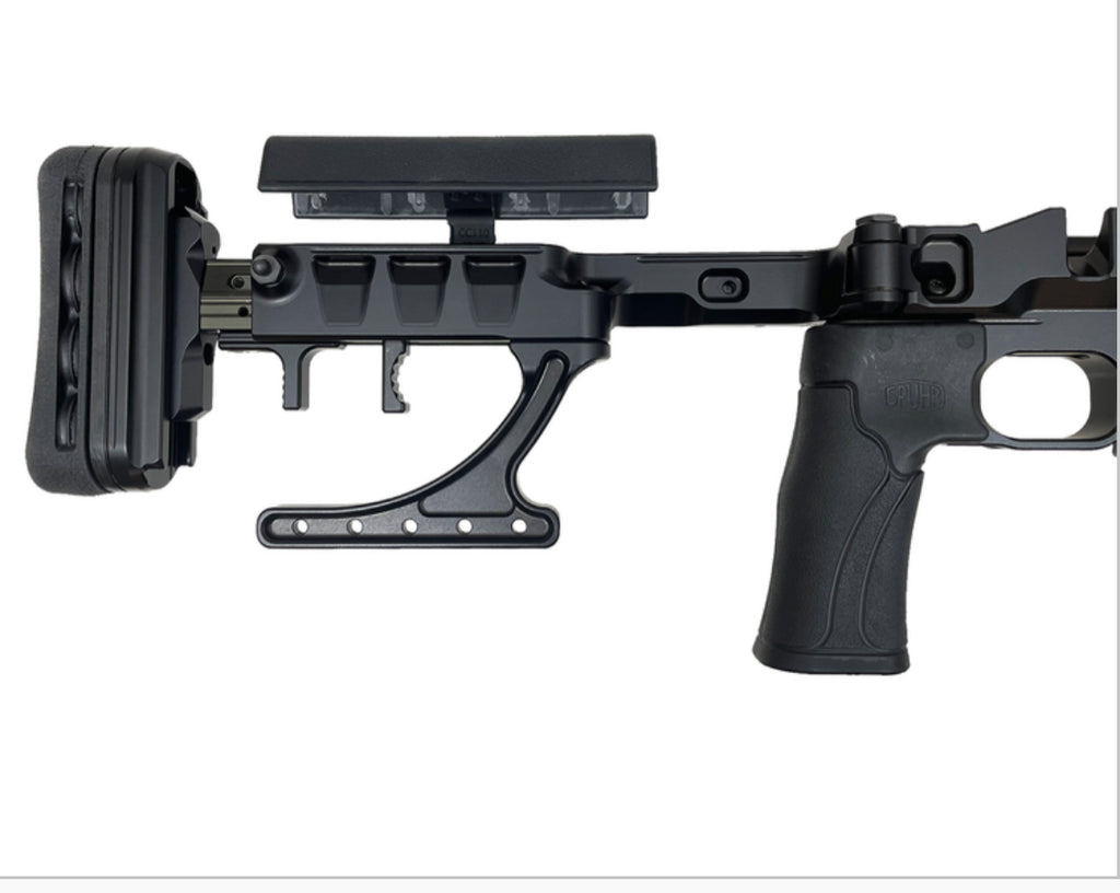SPUHR SICS Chassis - Black, 16" Forend, Short Action